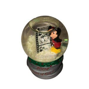 VTG Disney Mickey Mouse 2004 Christmas Mini Snow Globe 75 Years of Fun! JCPenney